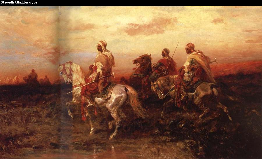 Adolf Schreyer Arab Horsemen on the March